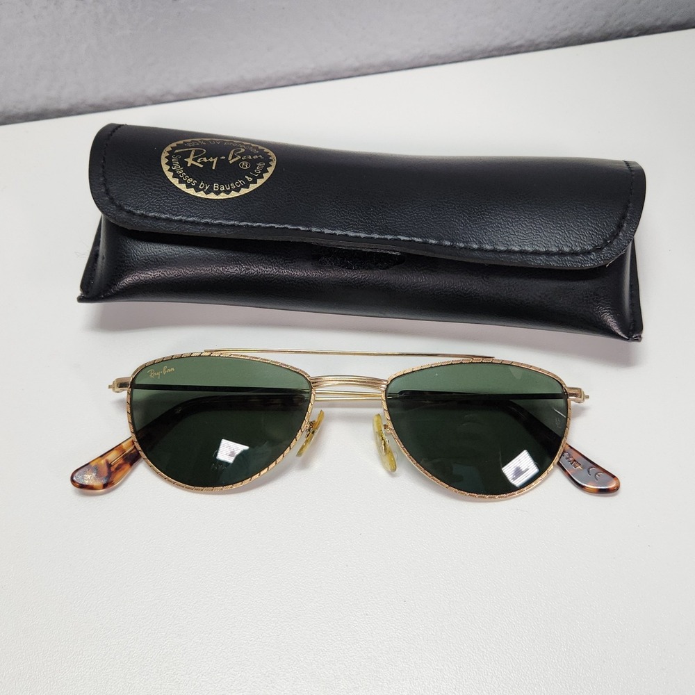 Ray Ban Sunglasses Women Men Oval Gold Bausch Lomb W1758 Arista B&L GP